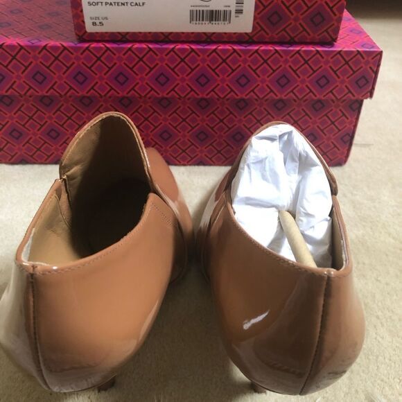 NIB Tory Burch Georgina 80mm Ankle Bootie 8.5 Tan - Picture 4 of 7